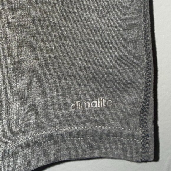 Adidas Climalite Ultimate Tank Scoop Neck Racerback Grey White Floral Tank Top - Picture 5 of 5